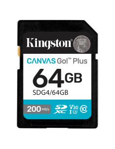 Tarjeta SD Kingston Canvas Go Plus 64GB UHS-I 200MB/s