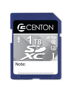 Tarjeta SDXC Centon 1TB UHS-I Clase U3 Velocidad Rápida