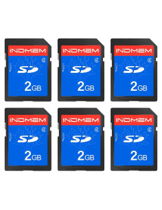 Tarjeta SD INDMEM 2GB Clase 4 - 6 Paquetes de Memoria Flash