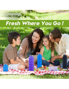 Botellas de Agua Plegables Ummigi 500ml Silicona Reutilizable 2