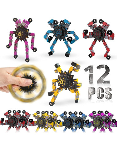 Paquete de 12 Juguetes Sensoriales Antiestrés BAOERHUI