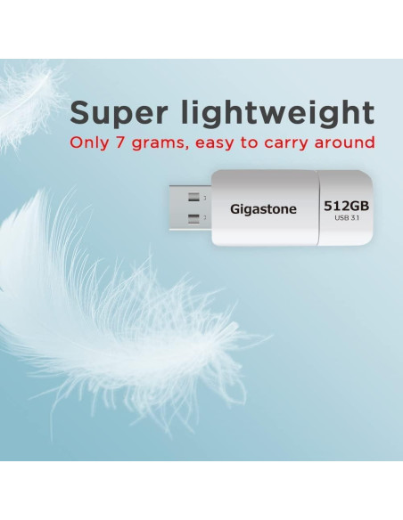 GIGASTONE 512GB Unidad Flash USB 3.2 Gen 1, 120MB/s