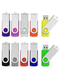 Aiibe 10 Piezas 32GB Memoria USB 2.0 Multicolor