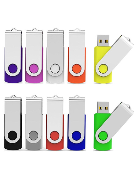 Aiibe 10 Piezas 32GB Memoria USB 2.0 Multicolor