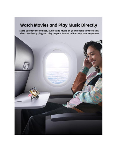 Unidad Flash USB 512GB Gulloe Rosa para iPhone y Android