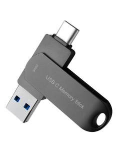Unidad Flash 256GB HUPINS USB C Alta Velocidad 170MB/S Negro
