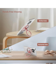 Soporte Magnético para Teléfono MagSafe Cymoyak Glitter Rosa 2