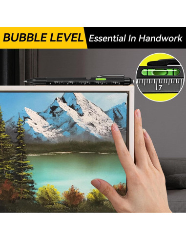 Bolígrafo multitool 11 en 1 MANWALD con luz LED