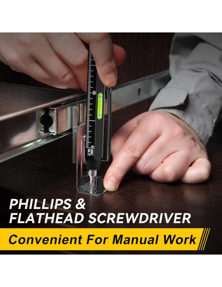 Bolígrafo multitool 11 en 1 MANWALD con luz LED