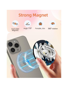 Soporte Magnético para Teléfono Lotadilo Flor Blanca MagSafe 2