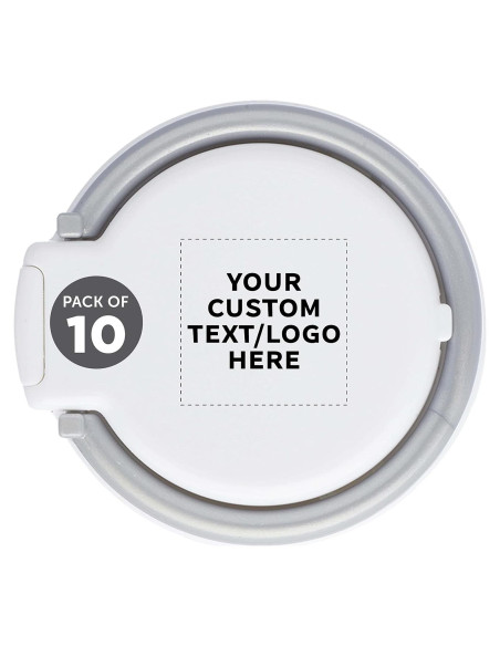 Pack de 10 Soportes de Teléfono Celular Eclipse Personalizables - Blanco