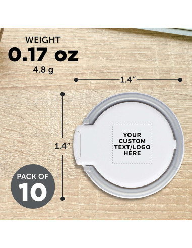 Pack de 10 Soportes de Teléfono Celular Eclipse Personalizables - Blanco