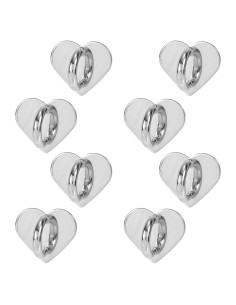 Soporte de anillo para teléfono celular Gosknor 8 piezas plata
