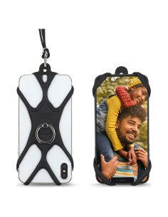 Soporte Lanyard Universal Gear Beast para Smartphone Negro