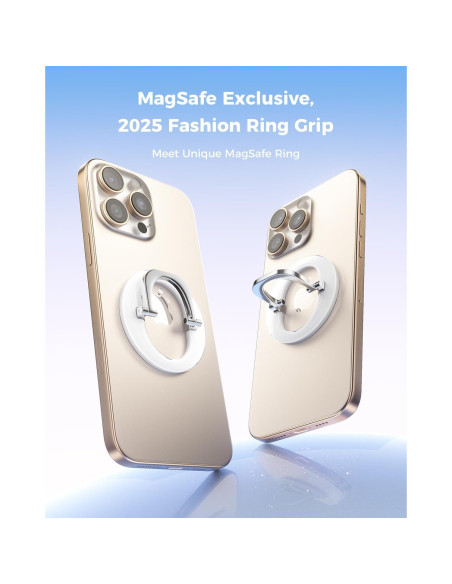 Agarre Magnético para Teléfono MagSafe SUPERONE 2025 Blanco