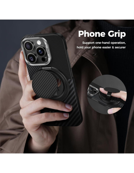 Soporte Magnético BENKS ArmorPop para iPhone MagSafe 600D Negro