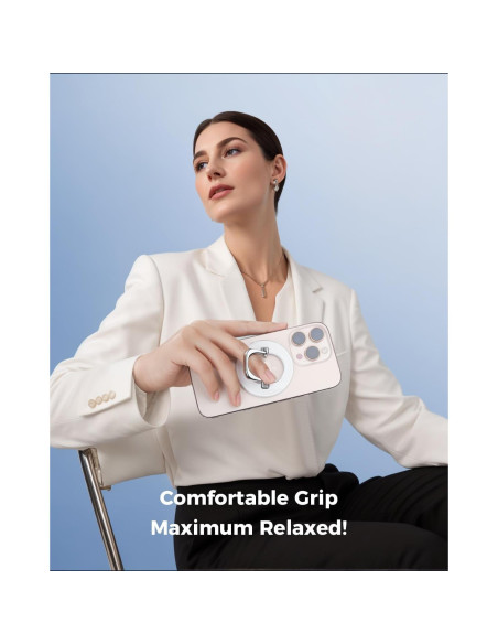 Agarre Magnético para Teléfono MagSafe SUPERONE 2025 Blanco