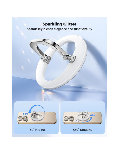 Agarre Magnético para Teléfono MagSafe SUPERONE 2025 Blanco