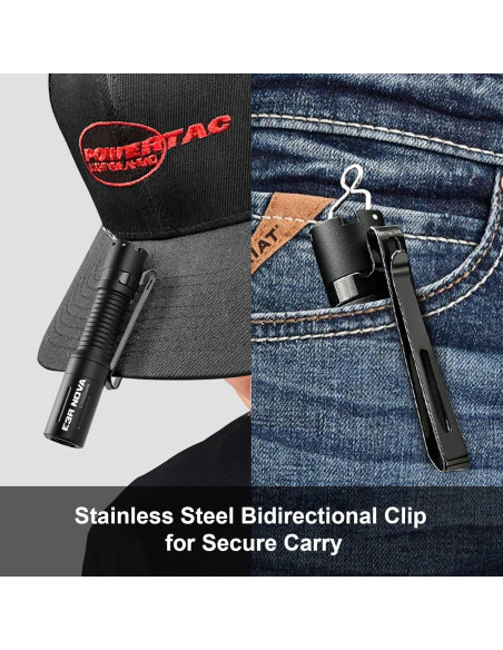 Linterna Compacta Powertac E3R Nova 820 Lúmenes Recargable