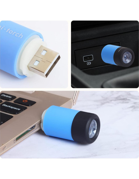 Linterna Mini UCEC LED Recargable USB 8 Paquetes Colores Linterna Mini UCEC LED Recargable USB 8 Paquetes Colores
