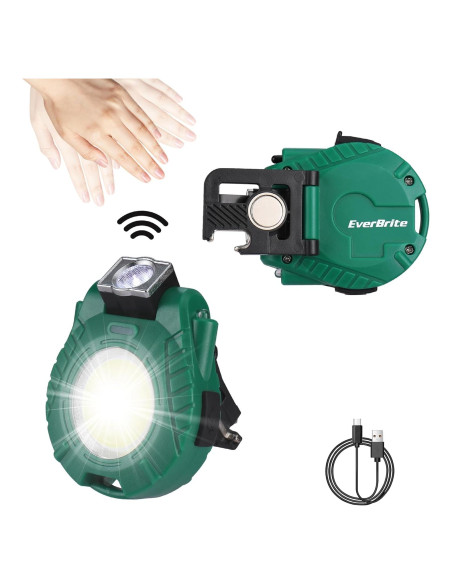 Linterna Recargable Mini EverBrite Verde con Sensor y 6 Modos Linterna Recargable Mini EverBrite Verde con Sensor y 6 Modos
