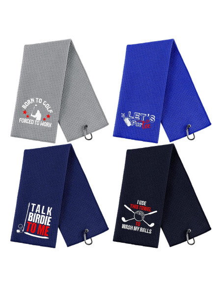 Toallas de Golf Hosuly 4 Pcs Microfibra 60x40 cm
