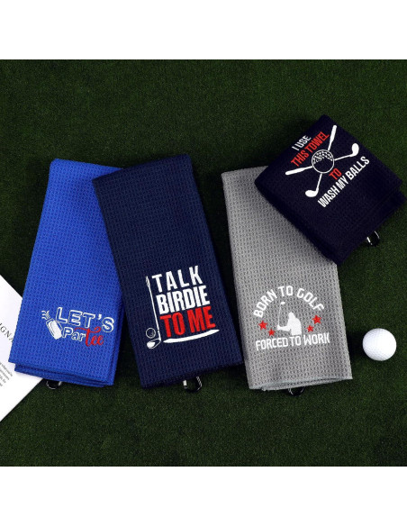 Toallas de Golf Hosuly 4 Pcs Microfibra 60x40 cm