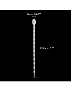 Bridas de Silicona Reutilizables MECCANIXITY 15 Piezas 21.5cm 2