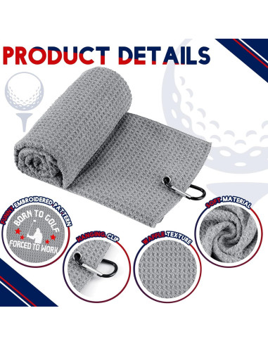 Toallas de Golf Hosuly 4 Pcs Microfibra 60x40 cm