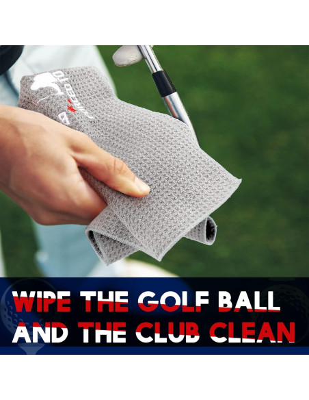 Toallas de Golf Hosuly 4 Pcs Microfibra 60x40 cm