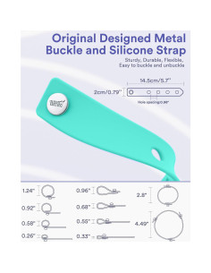 Bridas de Silicona ELFRhino 6 Pcs Ajustables para Cables 2