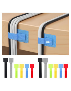 120 Corbatas de Cable VZZNN 3.6 y 6 Pulgadas Multi-Color