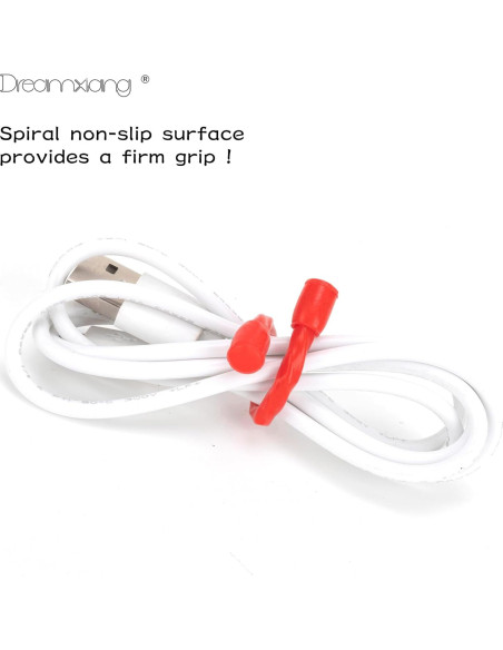 Correas de Silicona Dreamxiang para Organizar Cables 3-60 cm Correas de Silicona Dreamxiang para Organizar Cables 3-60 cm