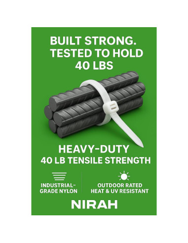 Bridas Transparentes Nirah 15 cm 100 pk 18 kg Nylon Multiusos