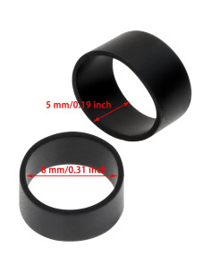 Correas de Silicona para Cables ONLYKXY 500 Piezas 8x5mm 2