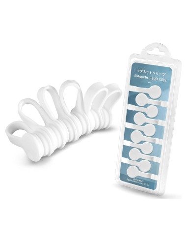 Correas Magnéticas de Silicona Xuuza 10 Pcs Organizador de Cables