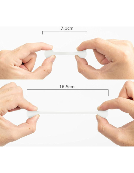 Correas Magnéticas de Silicona Xuuza 10 Pcs Organizador de Cables