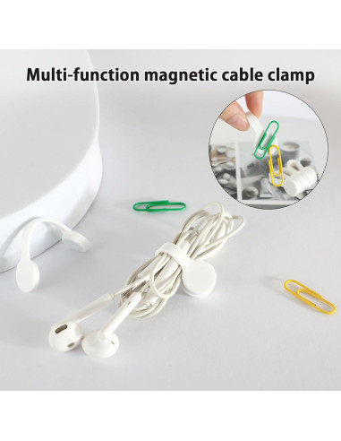 Correas Magnéticas de Silicona Xuuza 10 Pcs Organizador de Cables