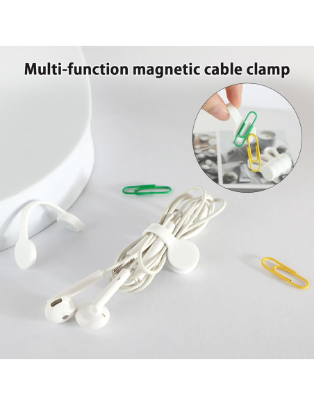 Correas Magnéticas de Silicona Xuuza 10 Pcs Organizador de Cables