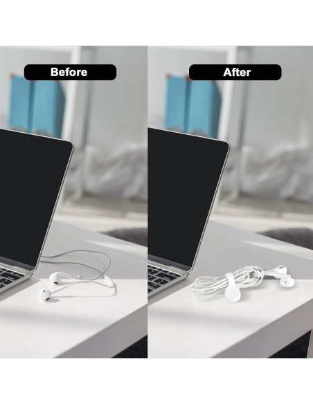 Correas Magnéticas de Silicona Xuuza 10 Pcs Organizador de Cables