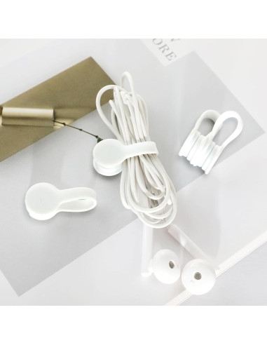 Correas Magnéticas de Silicona Xuuza 10 Pcs Organizador de Cables