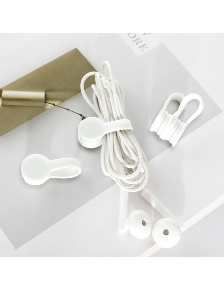 Correas Magnéticas de Silicona Xuuza 10 Pcs Organizador de Cables