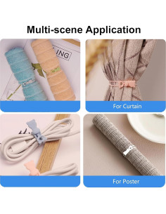 Organizador de Cables IFNOW de Silicona Reutilizable 16 PCS Negro 2