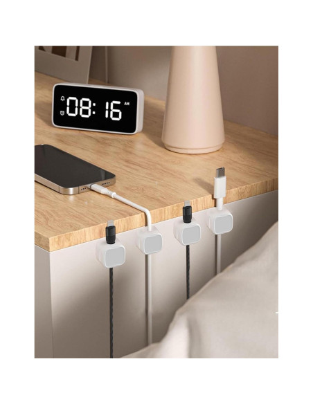 Organizador de Cables Magnético Damonent - Paquete de 8 Clips Organizador de Cables Magnético Damonent - Paquete de 8 Clips