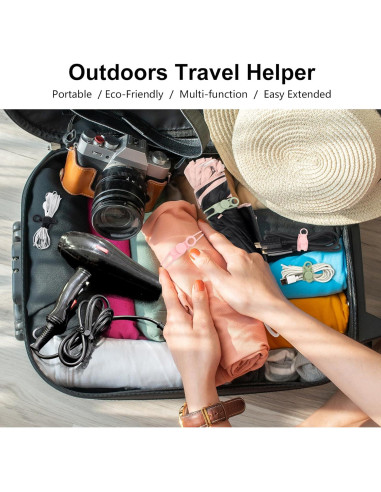 Organizador de Cables OneLeaf 30 Pcs Silicona Reutilizables