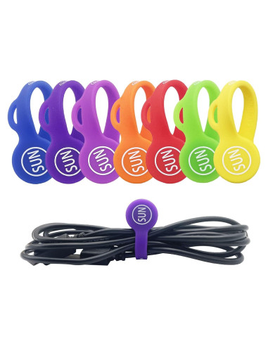 Clips Magnéticos para Cables SUNFICON 7 Piezas Silicona