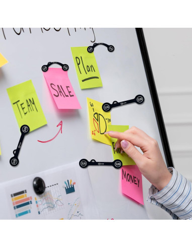 Clips Magnéticos para Cables SUNFICON - Paquete de 5 Negro