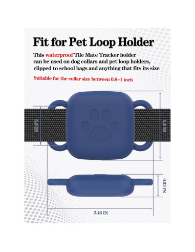 Soporte de Collar de Perro Rzttwl para Tile Mate 2022-2024