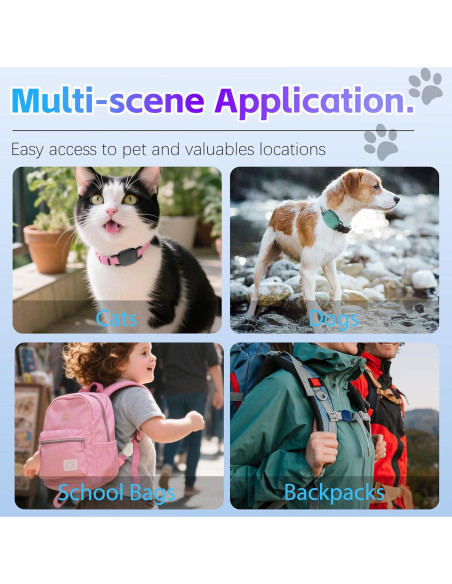 Soporte para Collar de Perro Tile Mate 2024/2022 - 4 Piezas Silicona Impermeable