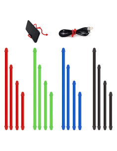 16 Sujetadores de Cable de Silicona SEILETOO Reutilizables